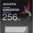 Флешка USB (Type-C) A-Data UE800 256ГБ, USB3.2, серебристый [aeli-ue800-256g-csg]